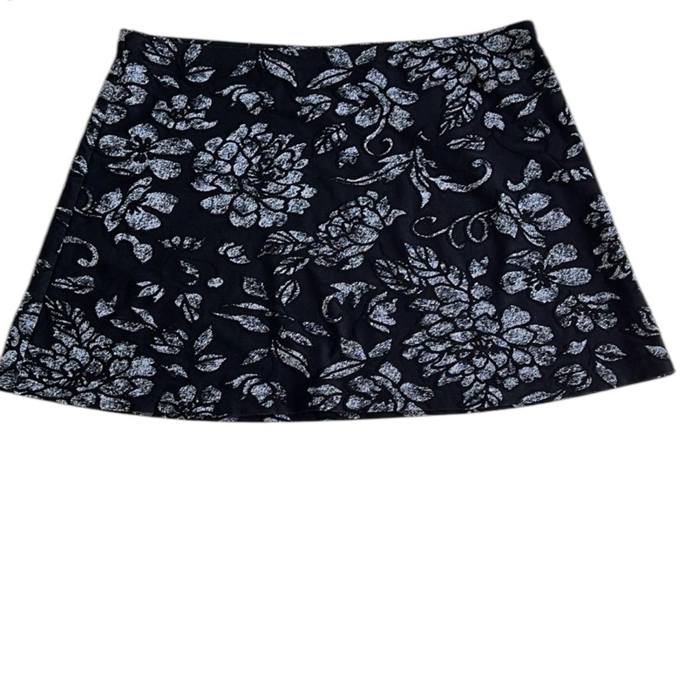 Gottex Vintage Abstract Floral Tankini Swimsuit Size 12 w/Matching Skirt Size L - Picture 4 of 12